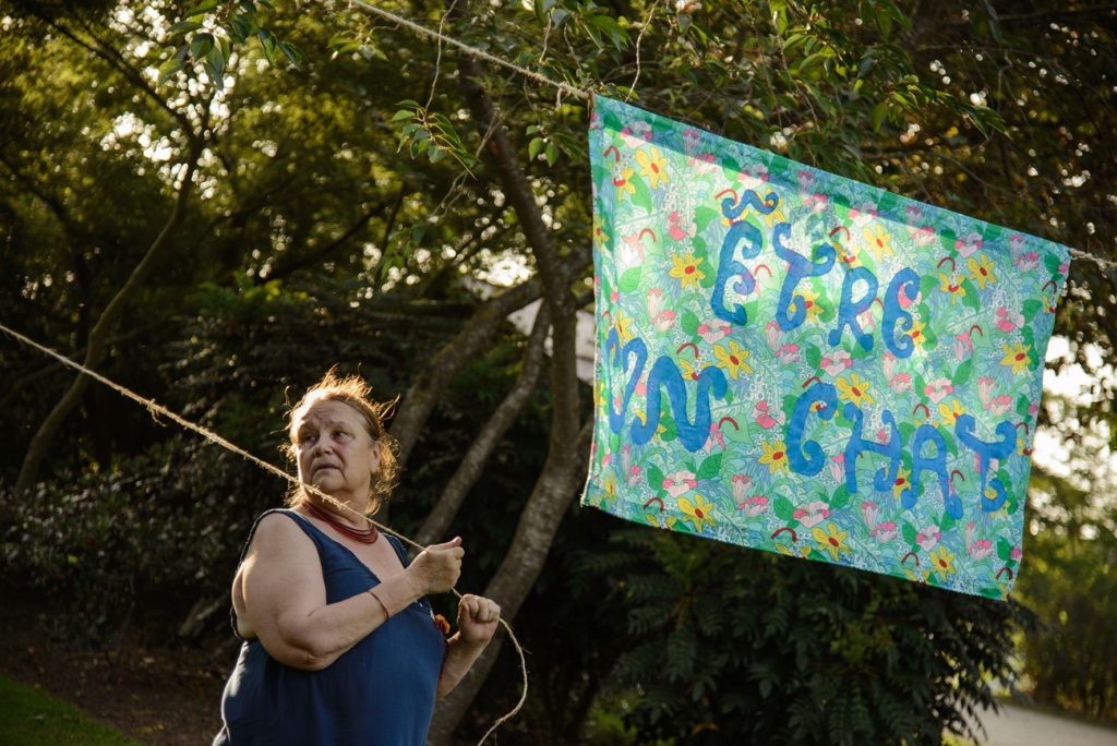 Camille Bondon, Le Programme du Futur, manifestation du 29 juin 2019, Château-Gontier, image : Estelle Chaigne